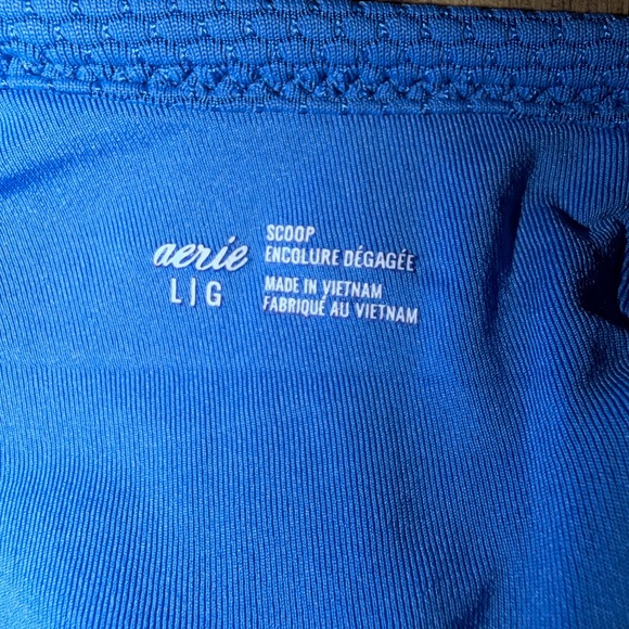 Aerie Vibrant Blue Scoop Bikini Tank~NWT - Picture 5 of 6